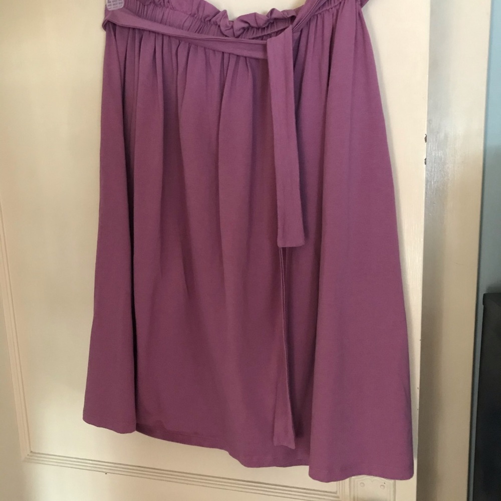 Knit skirt with sash